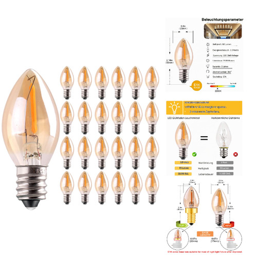 E14 led glühbirne warmweiß - glühbirne,