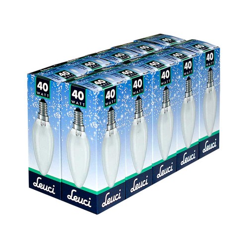 10x leuci glühbirne - kerze, 40w