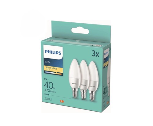 3er pack philips led - led, e14