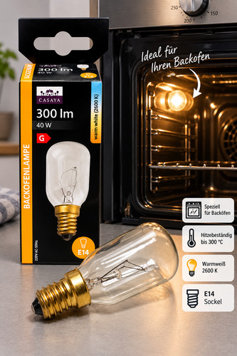 Casaya backofenlampe e14 40w - e14,