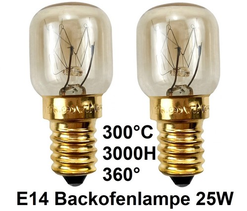 E14 backofenlampe 25w 300 - 2x,